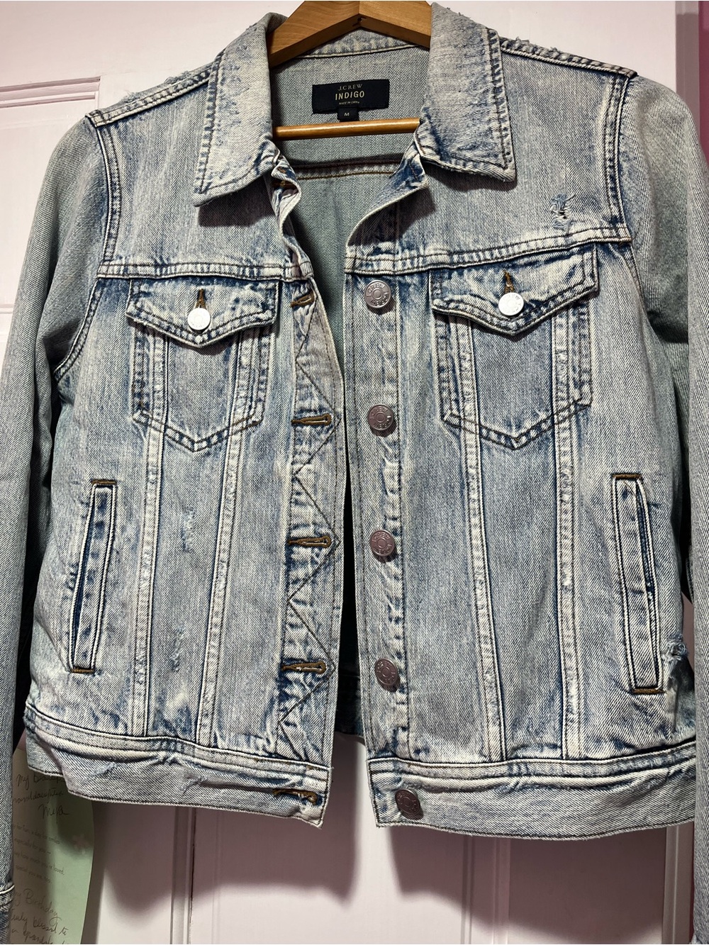 J. Crew Light Blue Washed Denim Jacket